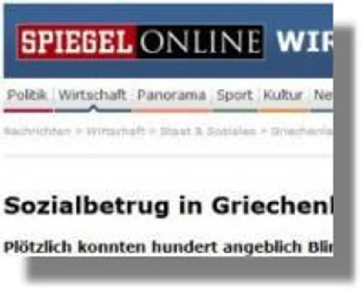 Spiegel:Κάλυμνος, το νησί των δήθεν τυφλών