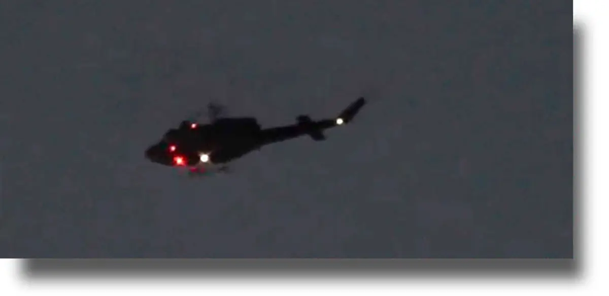 ΛΕΡΟΣ: Διέλευση δύο ελικοπτέρων σε χαμηλή πτήση