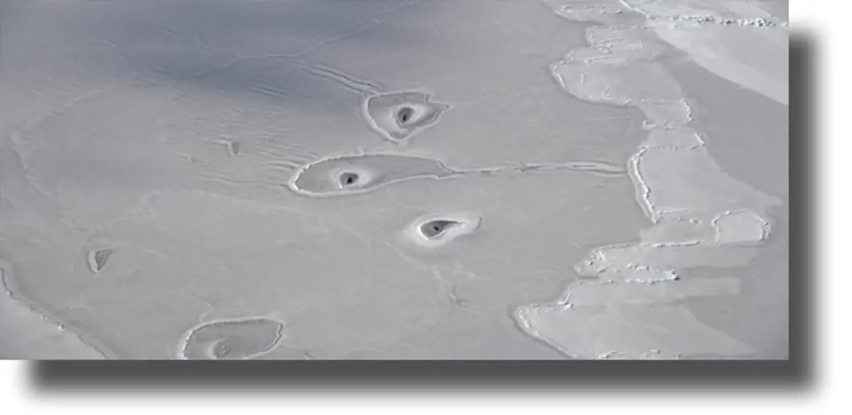 Μυστήριο στην Αρκτική: Η NASA ανακάλυψε «ανεξήγητες» τρύπες στον παγετώνα