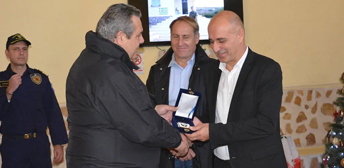 Επίσκεψη του Υπουργού Εθνικής Άμυνας στη Λέρο