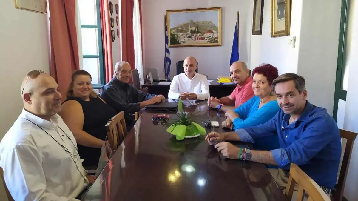 Λέρος: Συνάντηση Δημάρχου με το Δ.Σ. του Συλλόγου Εθελοντών Αιμοδοτών “Η Ζωή”