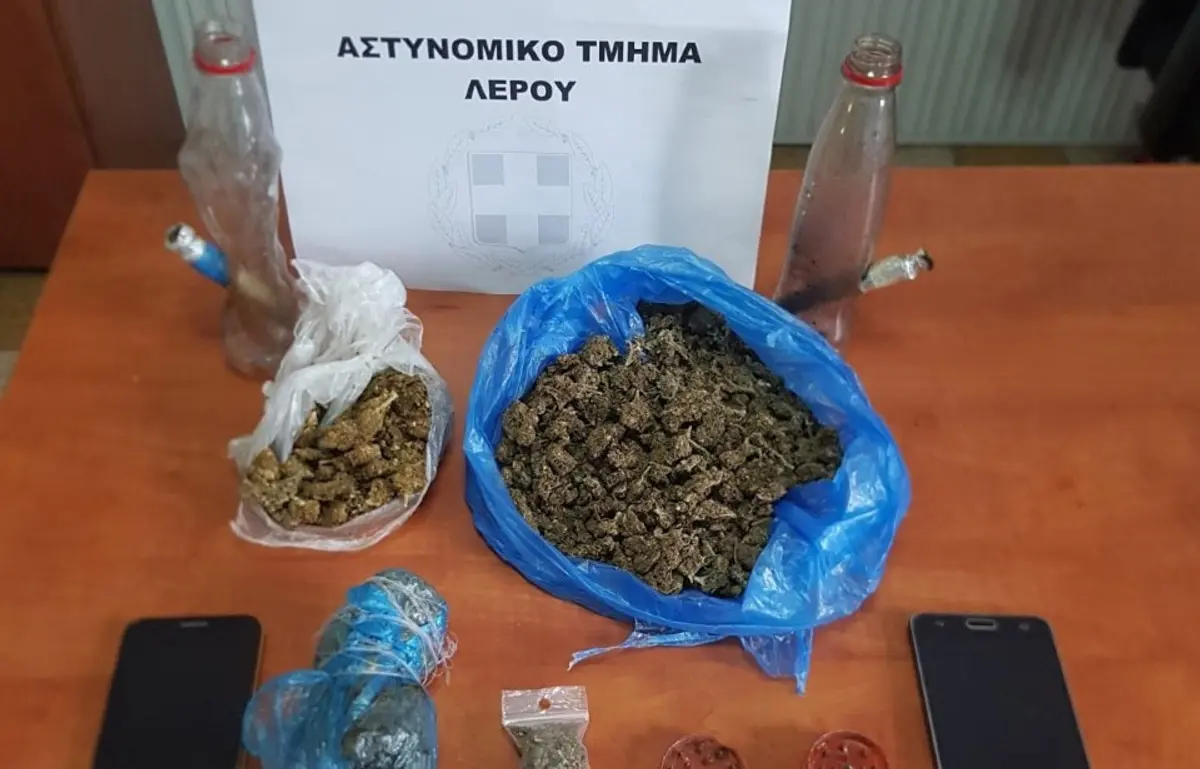 Λέρος: Σύλληψη τριών αλλοδαπών για κατοχή ναρκωτικών ουσιών