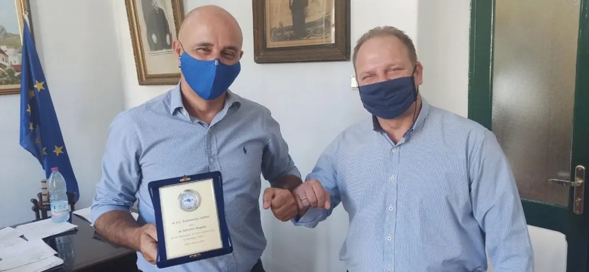 ΕΠΙΣΚΕΨΗ ΣΥΛΛΟΓΟΥ TAEKWON DO ΣΤΟ ΔΗΜΑΡΧΟ ΛΕΡΟΥ