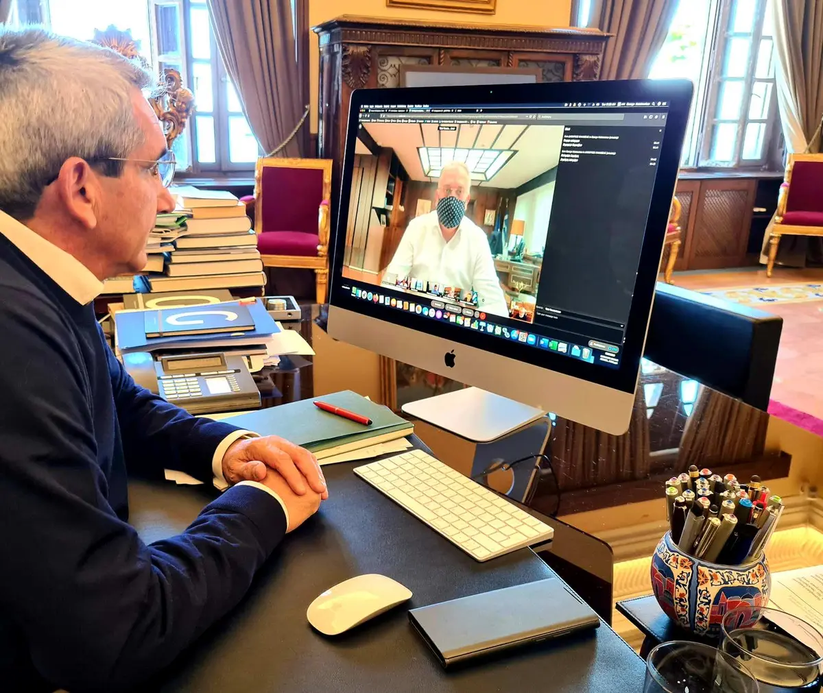 Σε τηλεδιάσκεψη υπό τον Υπουργό Εσωτερικών, ο Περιφερειάρχης Γ. Χατζημάρκος