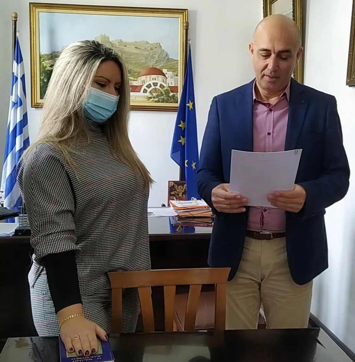 Λέρος: ορκωμοσία νέου μόνιμου υπαλλήλου στον Δήμο