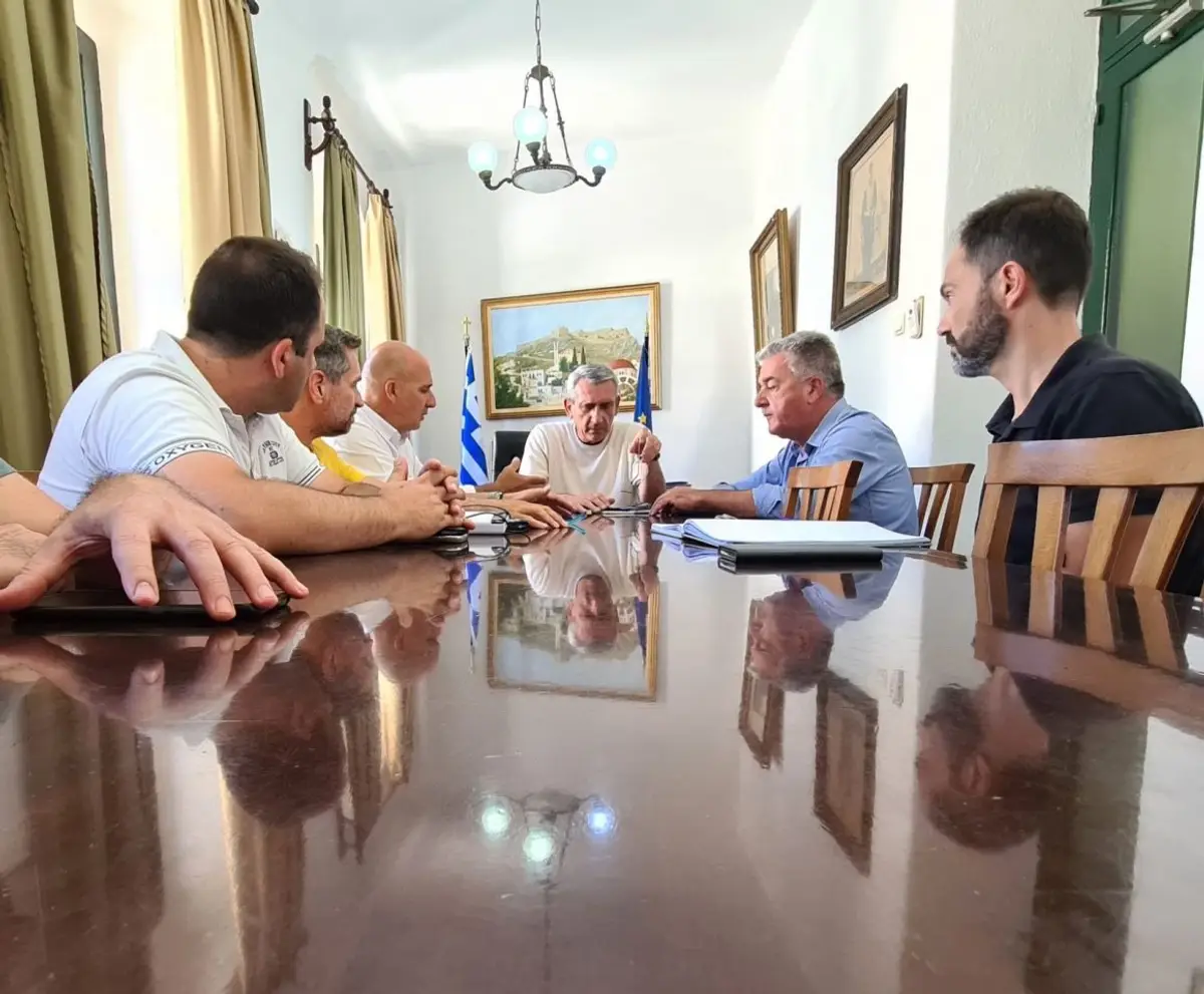 Λέρος: Δομές υγείας και έργα υποδομής, στο επίκεντρο της επίσκεψης του Περιφερειάρχη