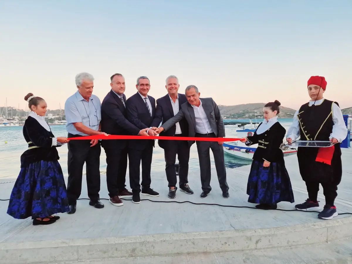 Λειψοί: Σε χρόνο ρεκόρ ολοκληρώθηκε και εγκαινιάστηκε η επέκταση της αποβάθρας του λιμανιού