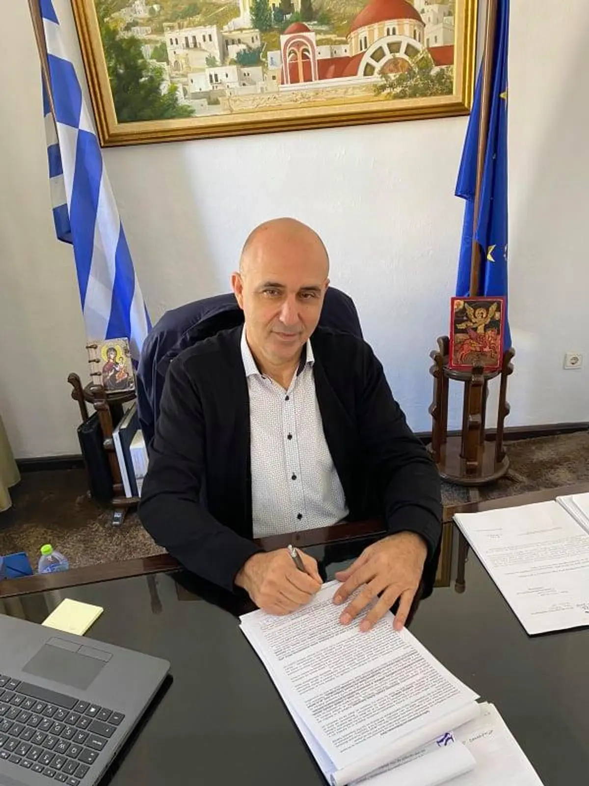 ΛΕΡΟΣ: ΥΠΕΓΡΑΦΗ Η ΣΥΜΒΑΣΗ ΚΑΤΑΣΚΕΥΗΣ ΤΟΥ ΕΡΓΟΥ «ΑΝΑΒΑΘΜΙΣΗ ΕΓΚΑΤΑΣΤΑΣΗΣ ΕΠΕΞΕΡΓΑΣΙΑΣ ΛΥΜΑΤΩΝ ΓΙΑ ΤΗΝ ΥΠΟΔΟΧΗ ΑΠΟ ΚΕΝΤΡΑ ΜΕΤΑΝΑΣΤΕΥΣΗΣ