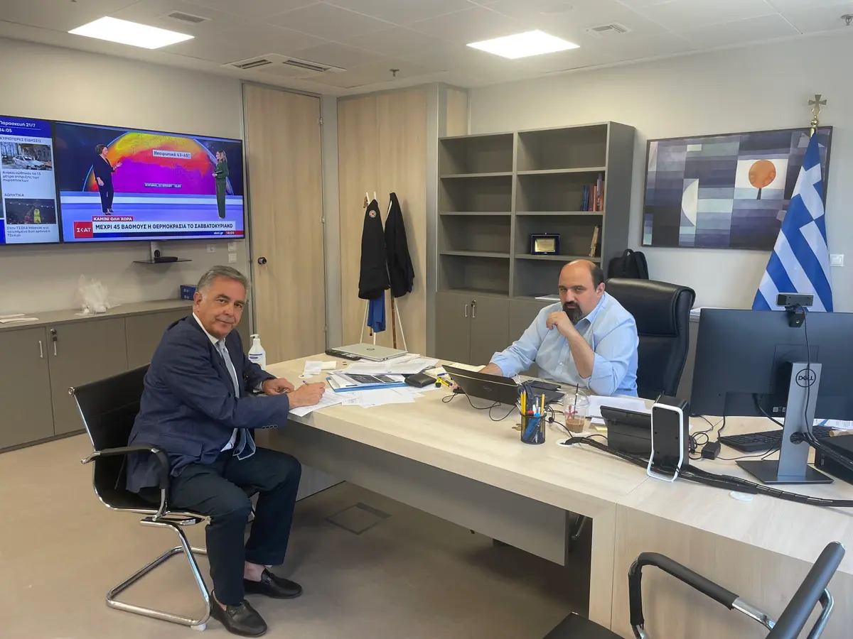 Ο Βασίλης Α. Υψηλάντης στο Υπουργείο Κλιματικής Κρίσης και Πολιτικής Προστασίας