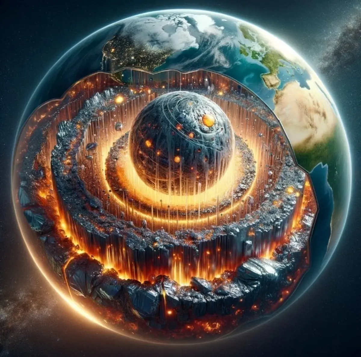 Επιστήμονες ανακαλύπτουν μια τεράστια μεταλλική σφαίρα μέσα στον πυρήνα της Γης