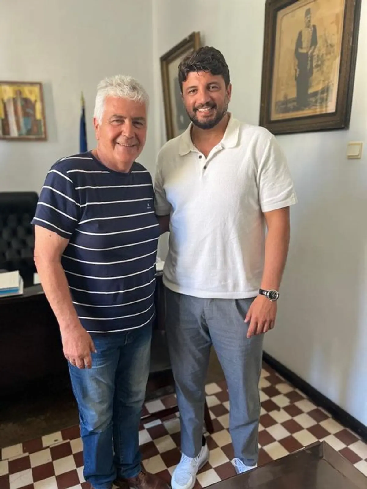 Συνάντηση δημάρχου Λέρου με τον υποψήφιο Ευρωβουλευτή κ. Παναγιώτη Κουνάκη