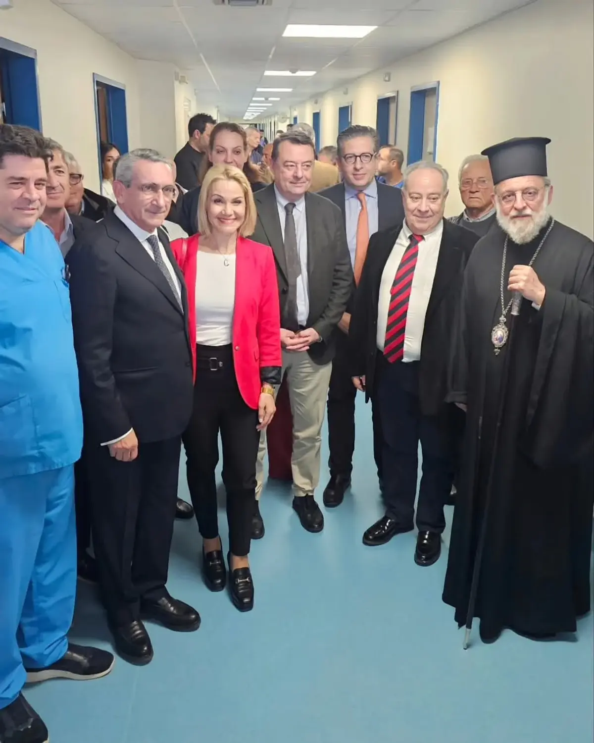 Η Μίκα Ιατρίδη στα εγκαίνια της ανακαινισμένης Καρδιολογικής Κλινικής του Γ.Ν. Ρόδου.