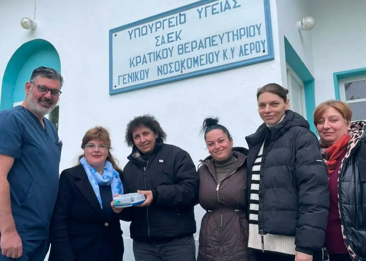 ΣΑΕΚ Λέρου: Αναβάθμιση εξοπλισμού ασφάλειας με πλήρως λειτουργικό AED