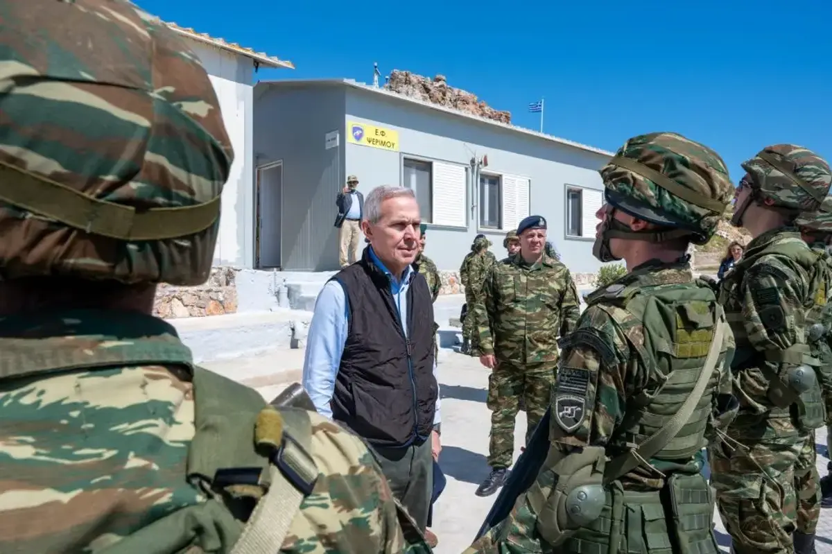 Περιοδεία ΥΦΕΘΑ Θανάση Δαβάκη σε Μονάδες και Επιτηρητικά Φυλάκια της Δωδεκανήσου