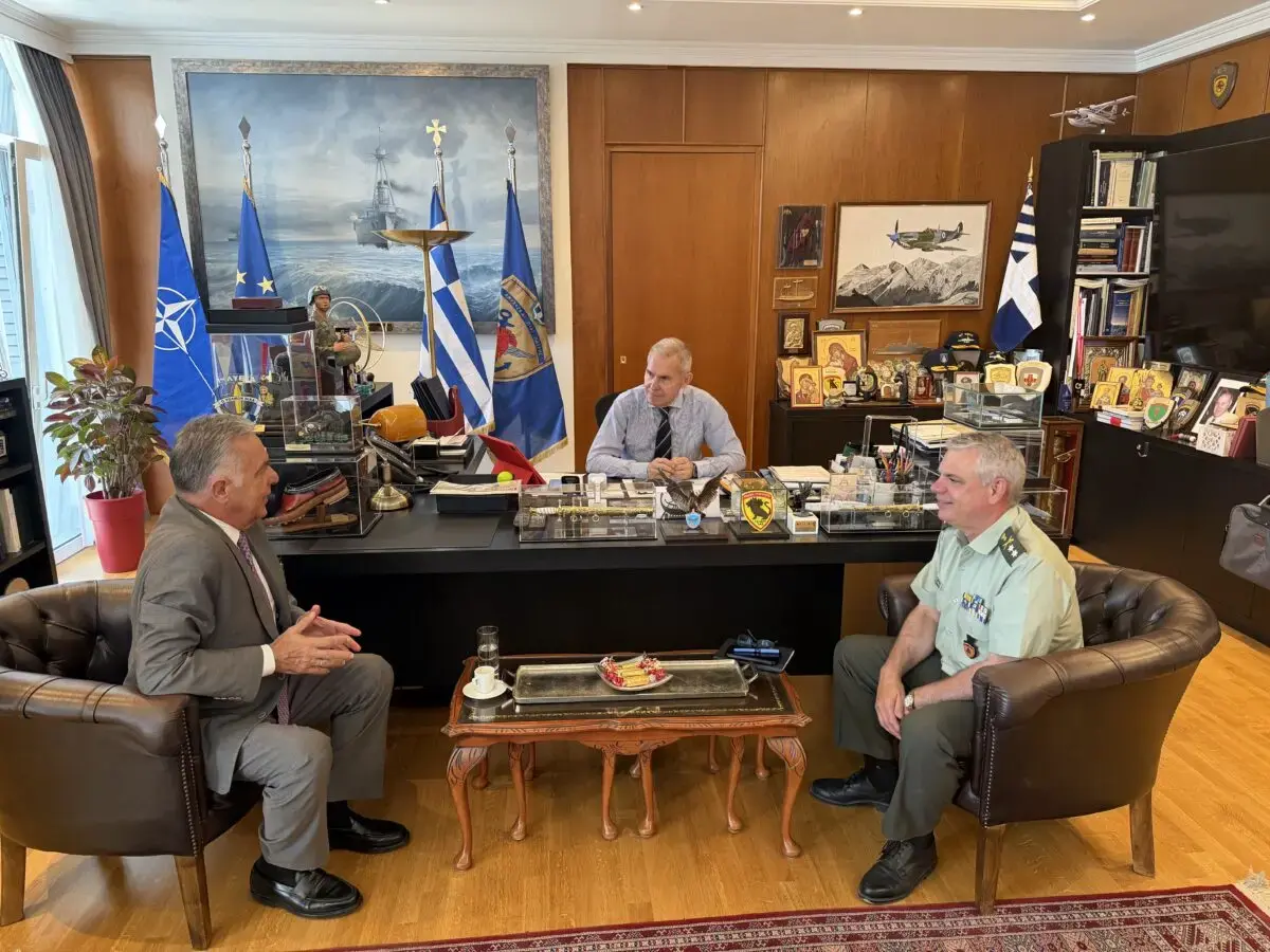 Στο επίκεντρο τα τεχνικά έργα των Ενόπλων Δυνάμεων στα Δωδεκάνησα στη συνάντηση του Βασίλη Υψηλάντη με τον ΥΦΕΘΑ Αθανάσιο Δαβάκη