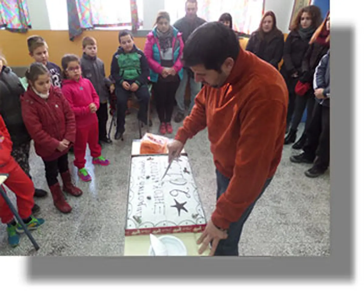 ΛΕΡΟΣ: Η κοπή της πίτας στο Δημοτικό Σχολείο Ξηροκάμπου