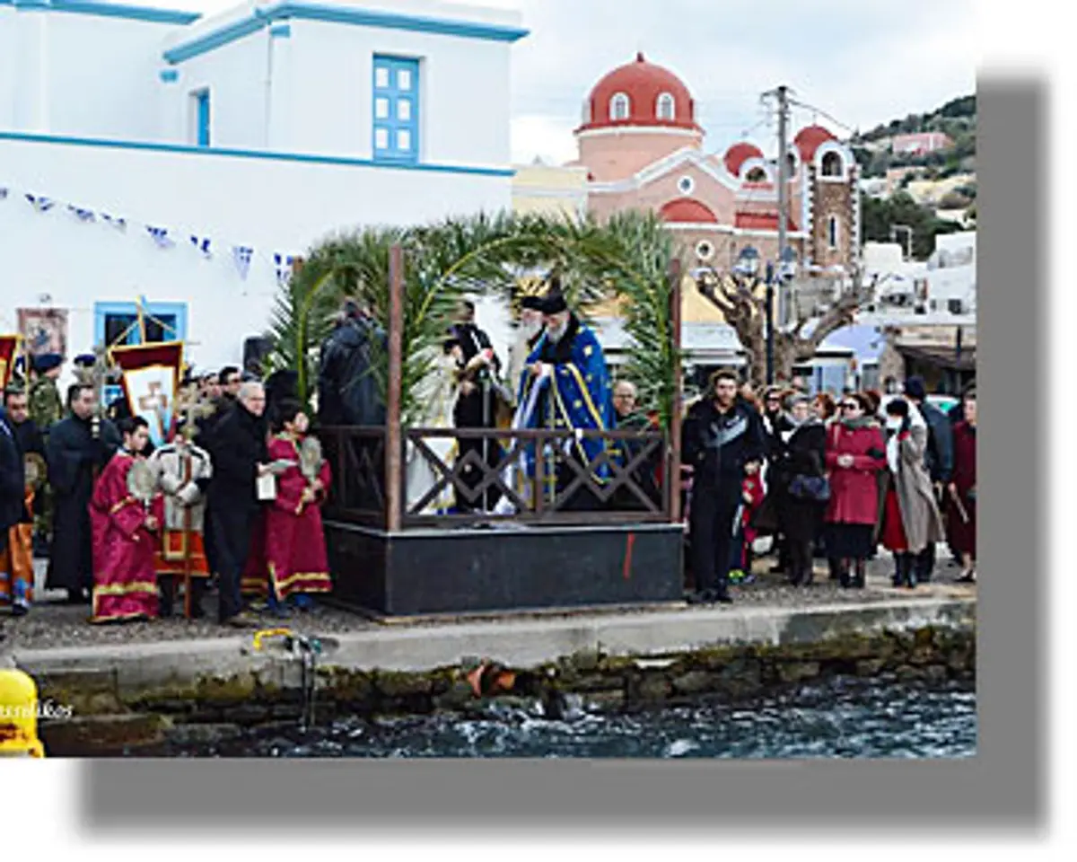 ΛΕΡΟΣ: Με λαμπρότητα ο εορτασμός των Θεοφανείων