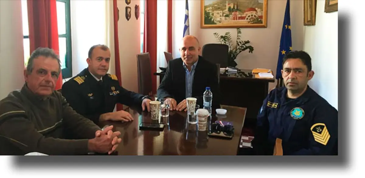 ΛΕΡΟΣ: Συνάντηση Δημάρχου με τον νέο Λιμενάρχη Λέρου