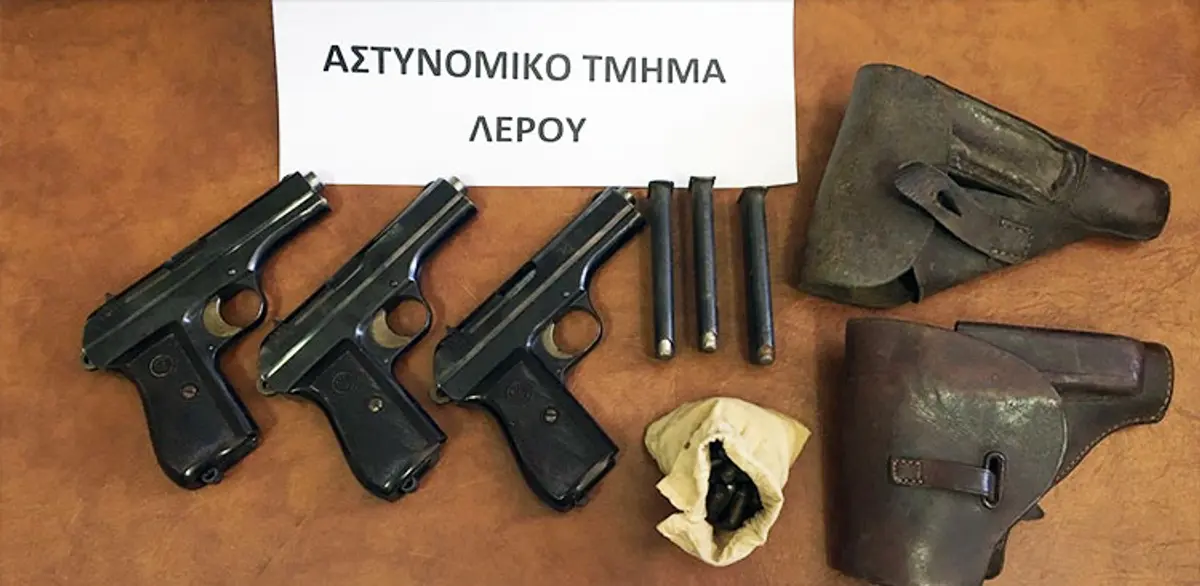 Λέρος: Συνελήφθη στο αεροδρόμιο 79χρονος με.. ημιαυτόματο πιστόλι