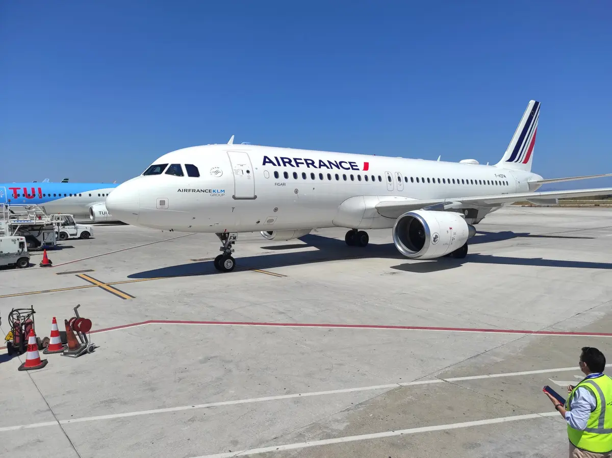 Την πρώτη της πτήση στη Ρόδο πραγματοποίησε η Air France