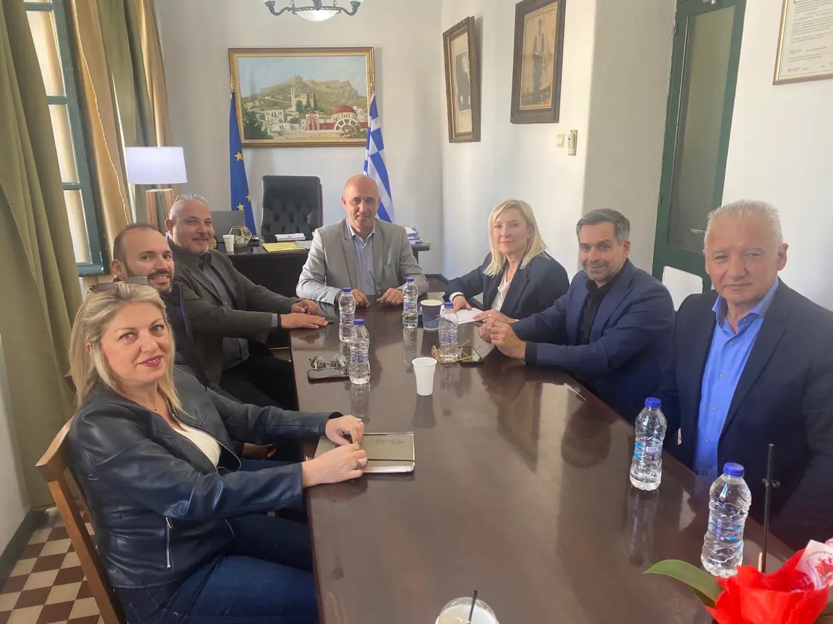 Συνάντηση Δημάρχου Λέρου με την υποψήφια βουλευτή Ν.Δ. Ελευθερία Φτακλάκη