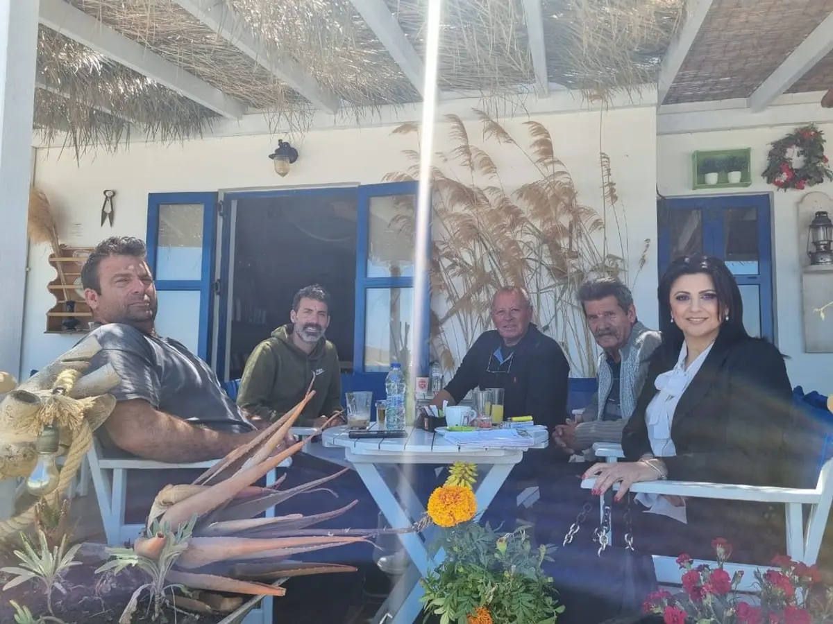 Επίσκεψη της Κατερίνας Εμμανουήλ στην Τήλο